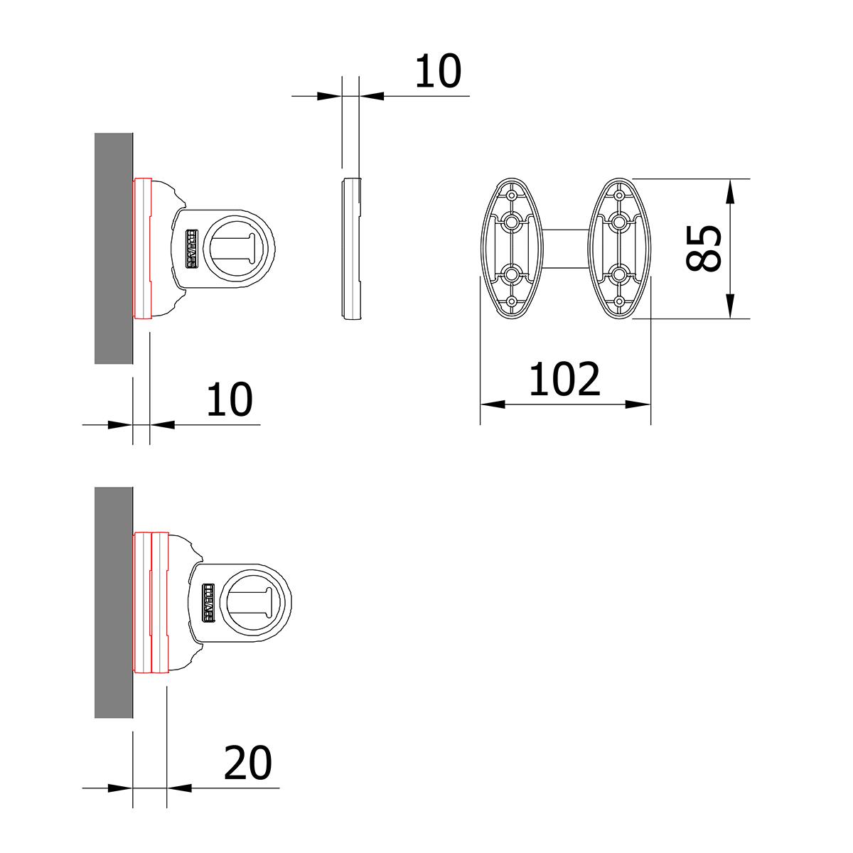 Self System spacer - black 2